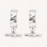 Load image into Gallery viewer, Toggle hoops Sterling Silver
