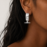 Load image into Gallery viewer, Toggle hoops Sterling Silver
