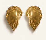 Load image into Gallery viewer, Ostrea Earrings - 22k Gold Plated
