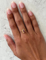 Load image into Gallery viewer, Fino Ring - 22k Gold Plate | BIRTHSTONE
