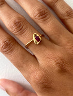 Load image into Gallery viewer, Fino Ring - 22k Gold Plate | BIRTHSTONE
