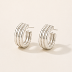 Load image into Gallery viewer, Arabella Hoopies Sterling Silver
