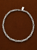 Load image into Gallery viewer, The Valencia links necklace - sterling silver
