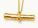 Load image into Gallery viewer, Toggle Necklace Gold Plate
