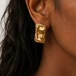 Load image into Gallery viewer, Henri Earrings - 22k Gold Plated
