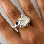 Load image into Gallery viewer, Bowie Ring - Sterling Silver | BIRTHSTONE
