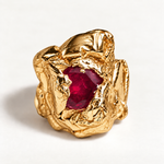 Load image into Gallery viewer, Miles Ring - Gold Plated | BIRTHSTONE
