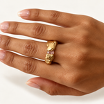 Load image into Gallery viewer, Donna Ring - Gold Plated | BIRTHSTONE
