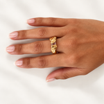 Load image into Gallery viewer, Donna Ring - Gold Plated | BIRTHSTONE
