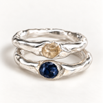 Load image into Gallery viewer, Solare ring with stone - sterling silver
