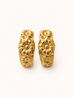 Load image into Gallery viewer, Dreamer Hoop Earrings Gold Plate
