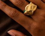 Load image into Gallery viewer, BOWIE RING - 22k Gold Plate | BIRTHSTONE
