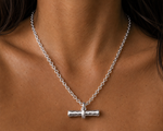 Load image into Gallery viewer, Fob Necklace Gold Plate
