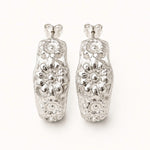 Load image into Gallery viewer, Dreamer Hoop Earrings Sterling Silver
