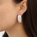 Load image into Gallery viewer, Dreamer Hoop Earrings Sterling Silver
