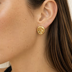 Load image into Gallery viewer, Eliot Earrings Gold Plate
