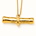 Load image into Gallery viewer, Toggle Necklace Gold Plate
