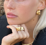 Load image into Gallery viewer, Rocca Earrings - Sterling Silver with 22k Gold Plating
