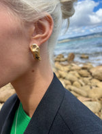 Load image into Gallery viewer, JETT Earrings - Sterling Silver with 22k Gold Plating
