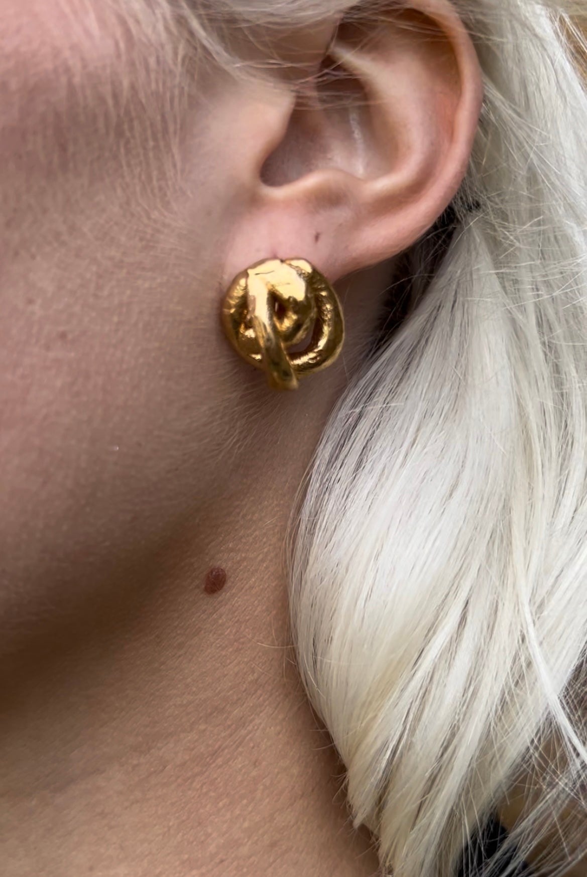 GALETTO Earrings - Sterling Silver with 22k Gold Plating