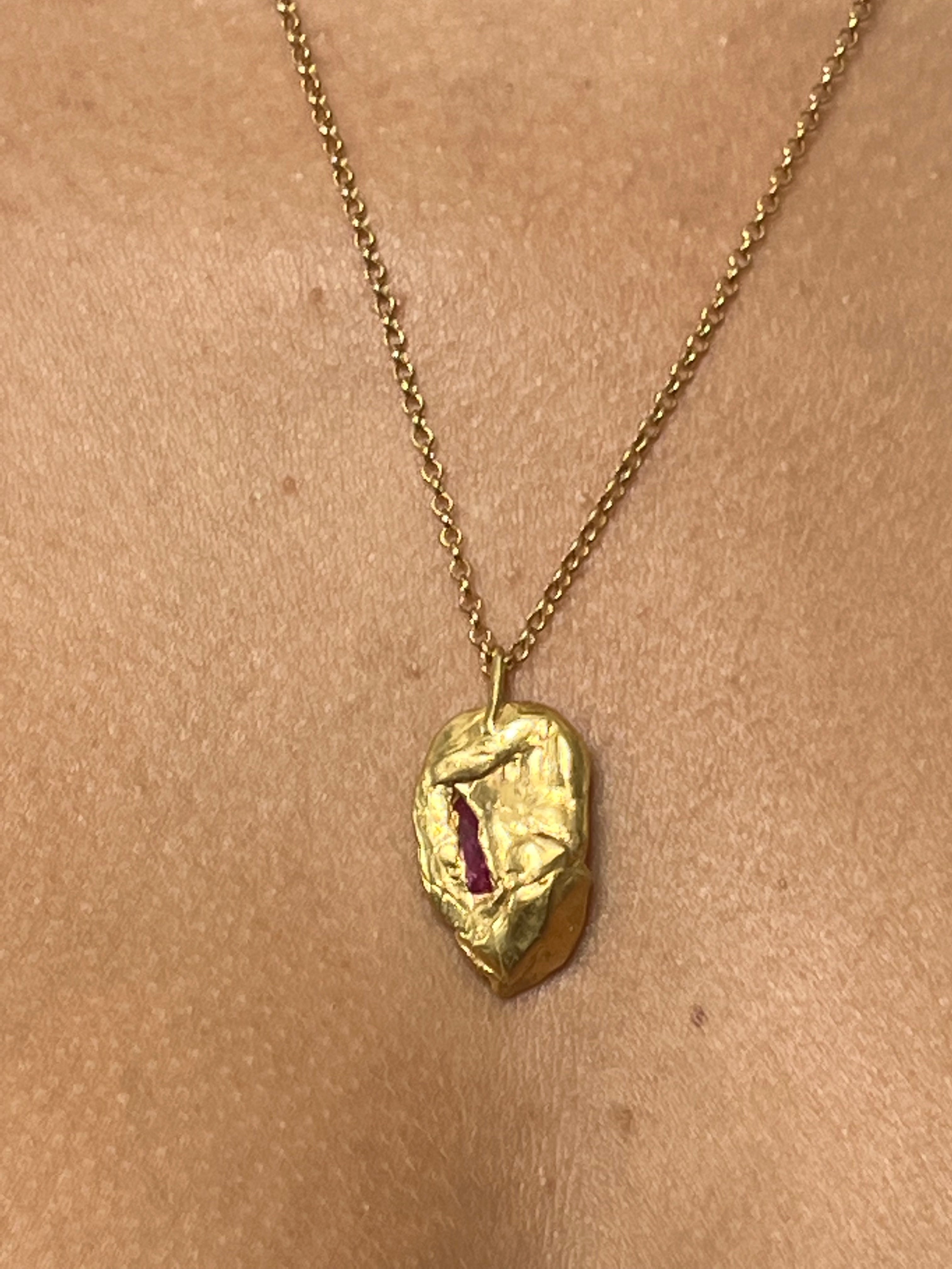 BLAKE Necklace - 22k Gold Plate | BIRTHSTONE