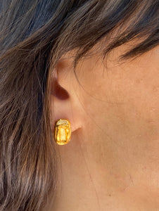 Cubo earrings - 22k Gold Plated