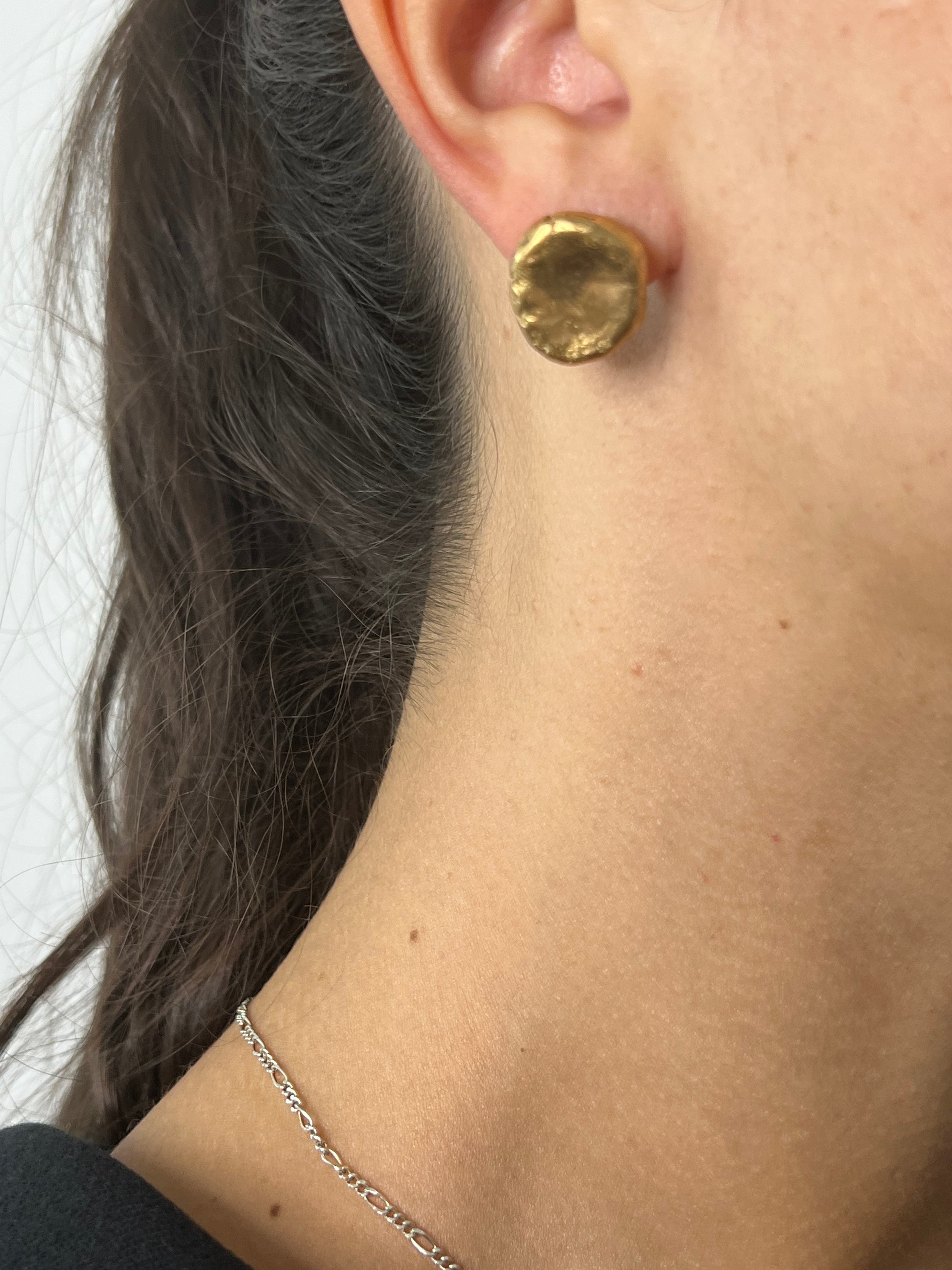 Eliot Earrings - 22k Gold Plate | BIRTHSTONE