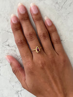 Load image into Gallery viewer, FINO RING - 22k Gold Plate | BIRTHSTONE
