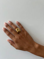Load image into Gallery viewer, FORTE RING - 22k Gold Plate | BIRTHSTONE

