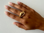 Load image into Gallery viewer, WILDE RING - 22k Gold Plated | BIRTHSTONE

