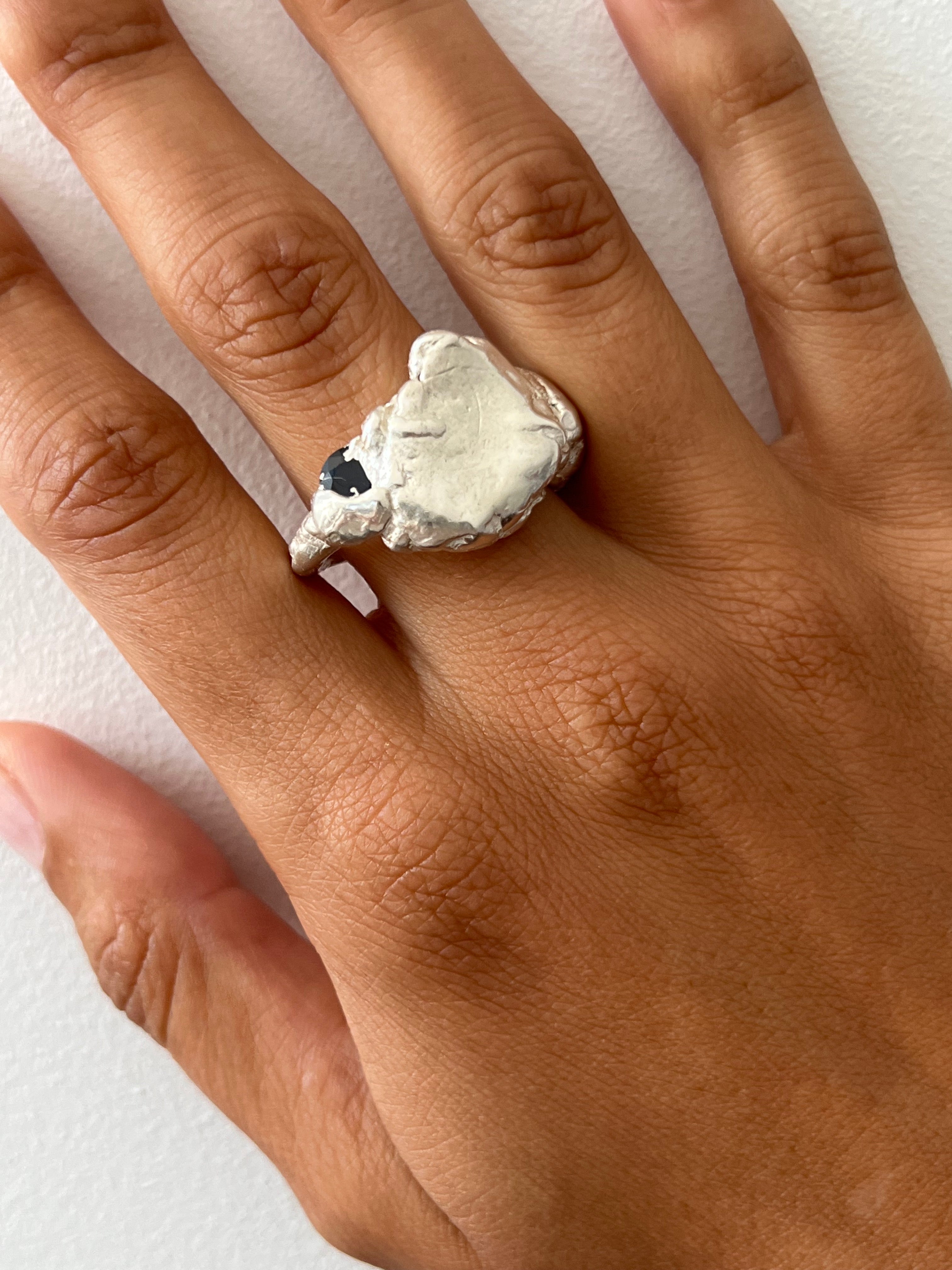 BOWIE RING - Sterling Silver | BIRTHSTONE