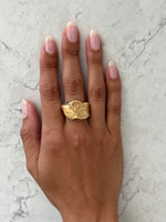 Load image into Gallery viewer, BOWIE RING - 22k Gold Plate | BIRTHSTONE
