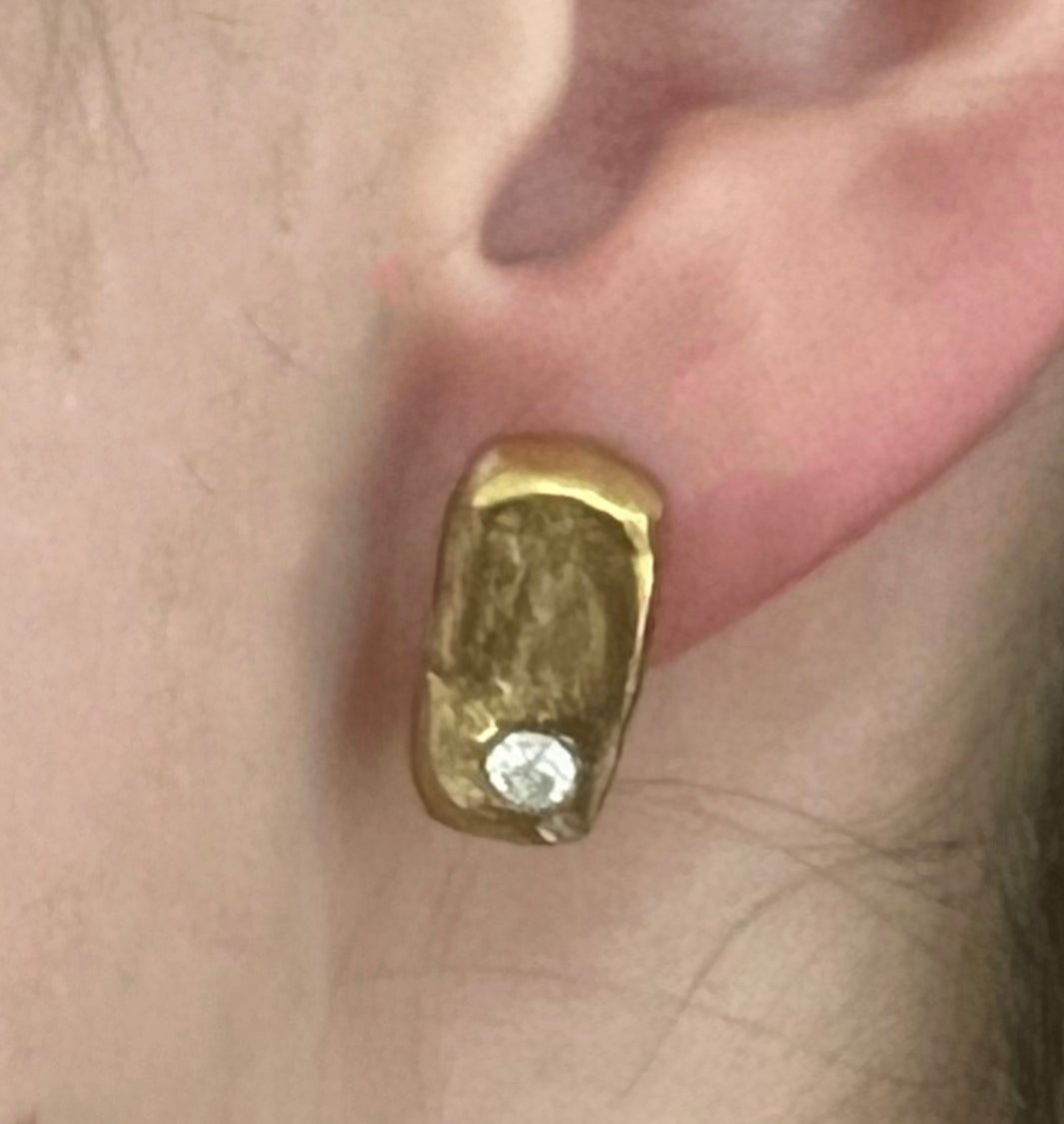 MAYA Earrings - 22k Gold Plate | BIRTHSTONE