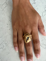Load image into Gallery viewer, MILES RING - 22k Gold Plate | BIRTHSTONE

