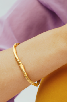 Chloe Bangle 22k Gold Plate